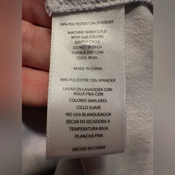 Hickey Freeman Golf white and grey palm tree polo shirt - Picture 6 of 7